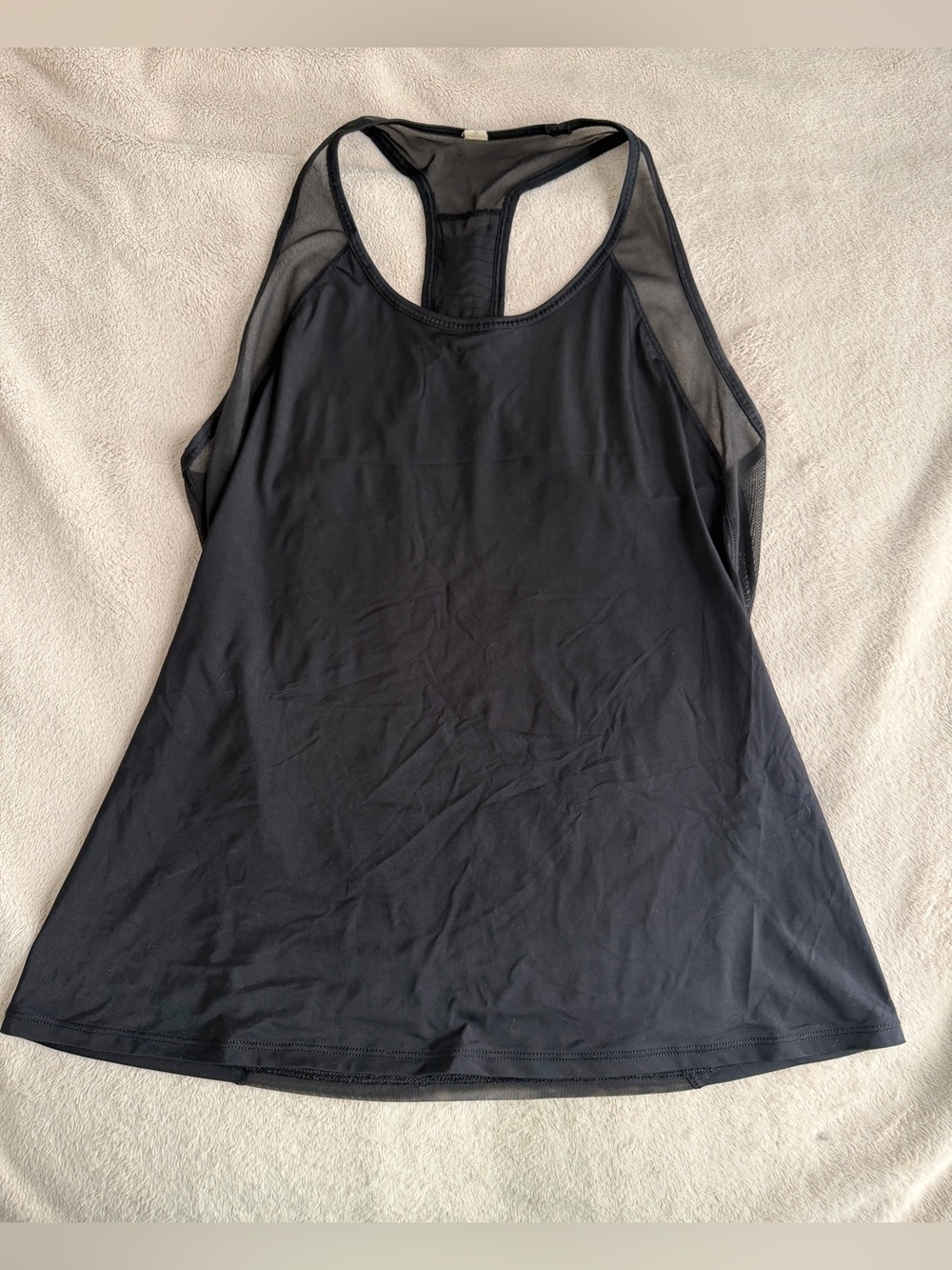 Lululemon Women’s Black Mesh Racerback Tank Top